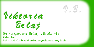 viktoria brlaj business card